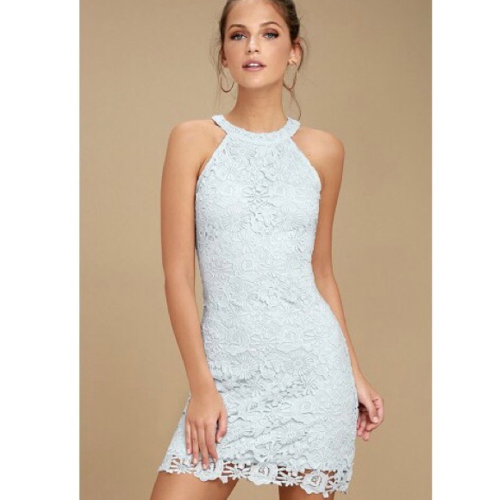 Lulu’s halter lace dress